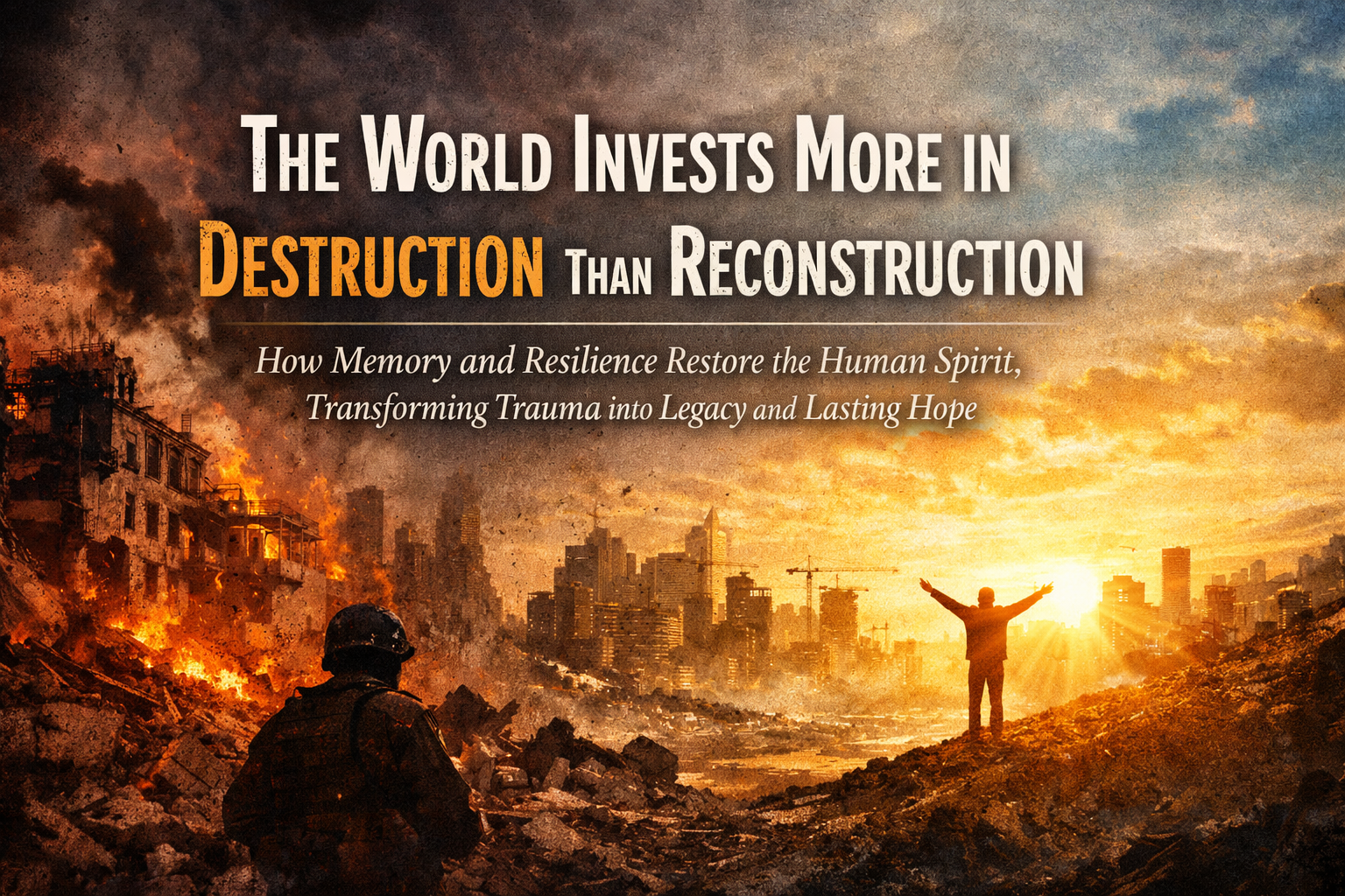 THE WORLD INVESTS MORE IN DESTRUCTION THAN RECONSTRUCTION 62739